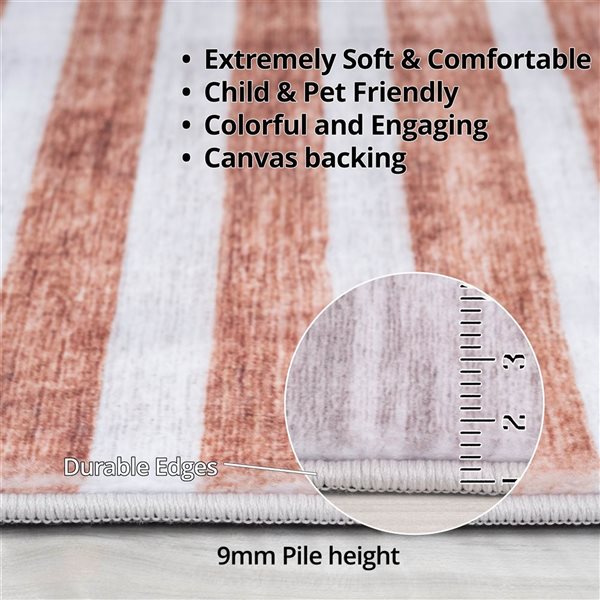 Rug Branch Eclipse 8 x 11-ft Striped Modern Area Rug - Multicolour