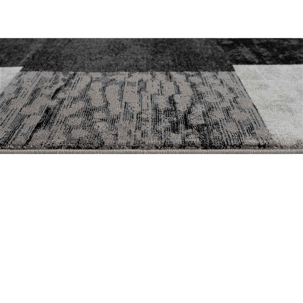Rug Branch Montage 2 x 15-ft Geometric Modern Runner Rug - Grey