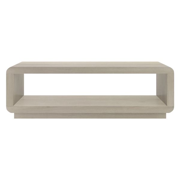 Hailey Home Lonni 47-in Alder Washed White Coffee Table