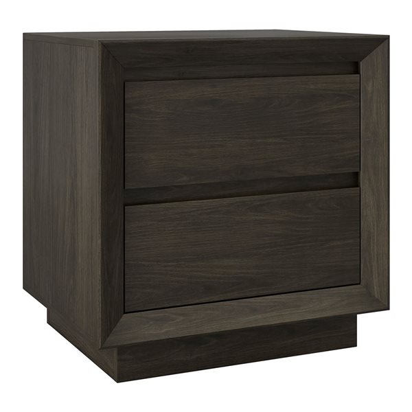 Hailey Home Emmett 24-in Alder Brown Nightstand