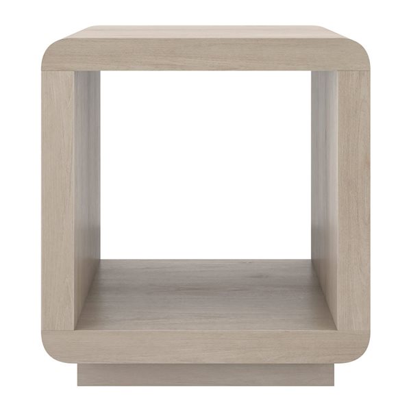 Hailey Home Lonni 20-in Alder Washed White Square Side Table