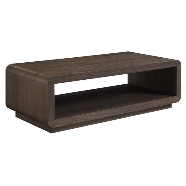 Hailey Home Lonni 47-in Brown Oak Coffee Table