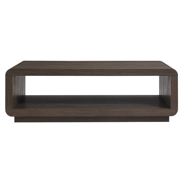 Hailey Home Lonni 47-in Brown Oak Coffee Table