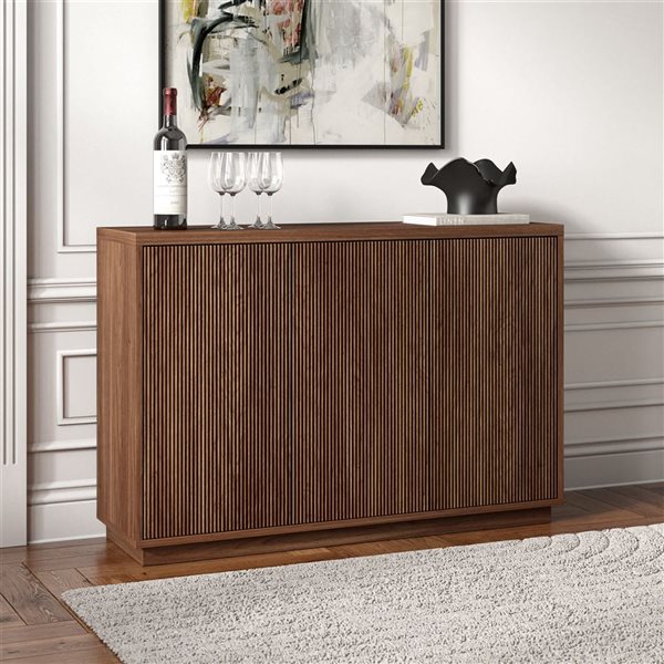 Hailey Home Alston 48-in Satin Walnut Buffet Table