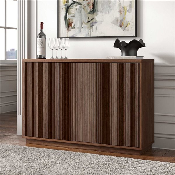 Hailey Home Alston 48-in Satin Walnut Buffet Table