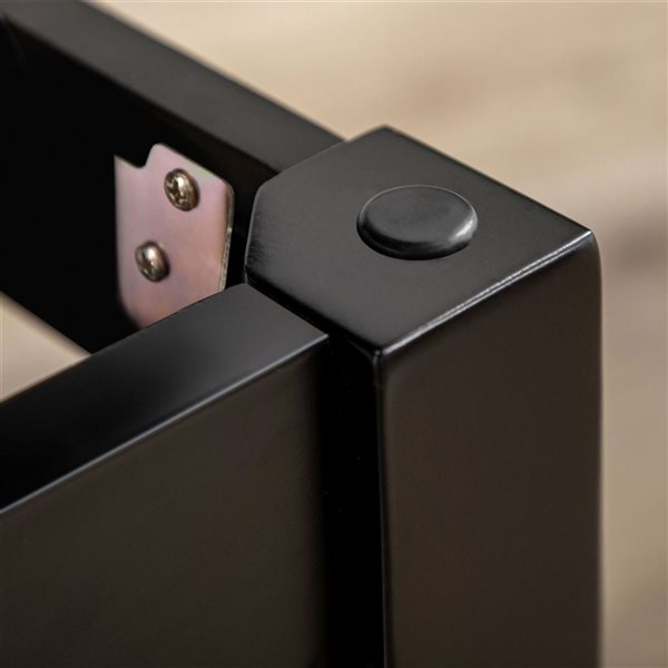 HOMCOM Black PU Leather Padded Classic Piano Bench Stool