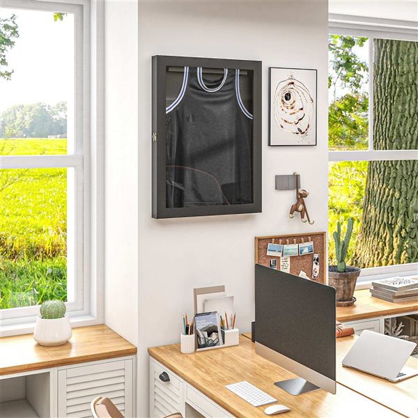 HOMCOM 25 x 28-in Acrylic Jersey Display Frame Case