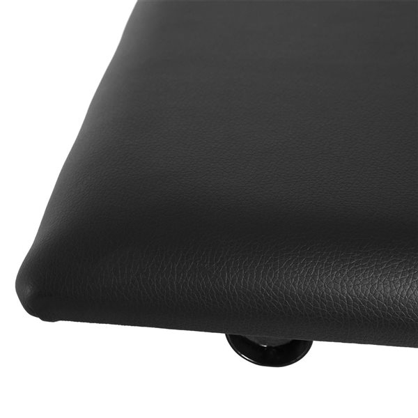 HOMCOM Black X-Style Folding Adjustable Piano Bench