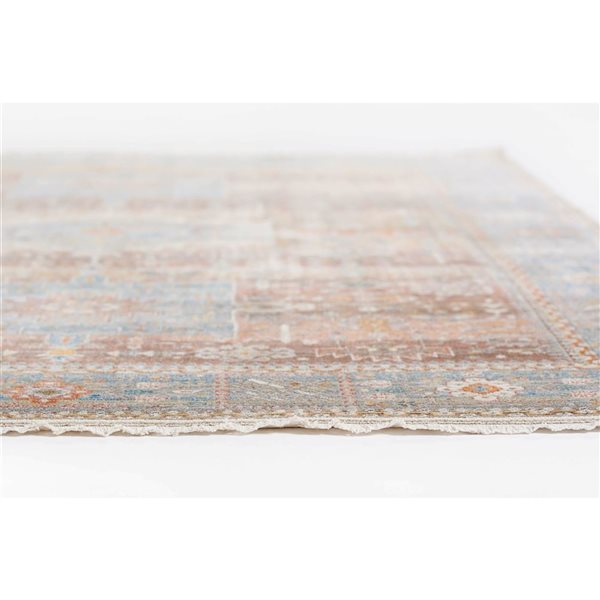 ECARPET Dulce Multicolour Traditional Rectangle Polypropylene Abstract Area Rug - 9 x 12-ft