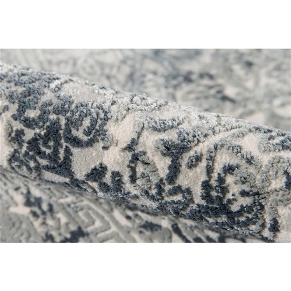 ECARPET Mabel Sage Traditional Rectangular Polyester Distressed/Overdyed Area Rug - 7 x 9-ft