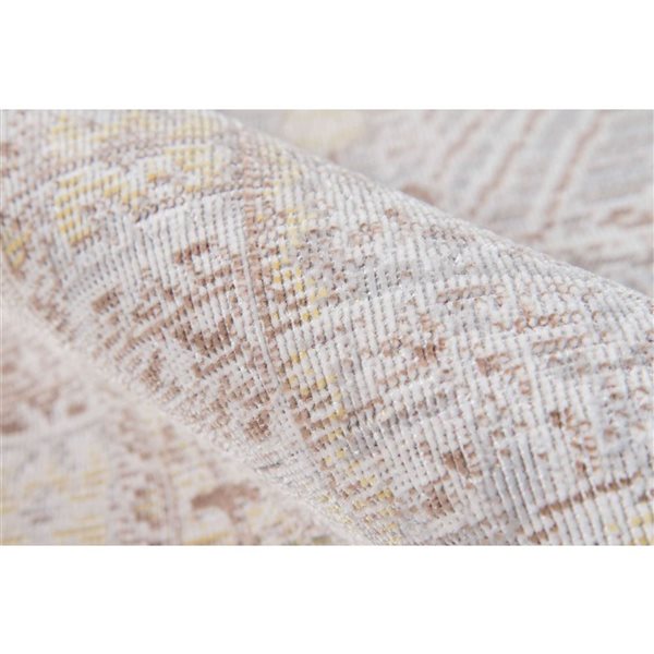 ECARPET Valeria Grey Traditional Rectangular Polyester Tribal Runner Rug - 2 x 8-ft