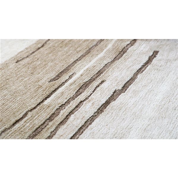 Rug Branch Maya 8 x 11-ft Abstract Area Rug - Off-White/Light Brown