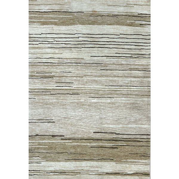 Rug Branch Maya 8 x 11-ft Abstract Area Rug - Off-White/Light Brown