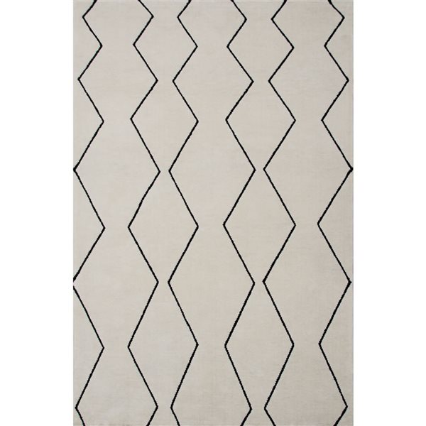 Rug Branch Maya 7 x 10-ft Abstract Modern Area Rug - Off-White