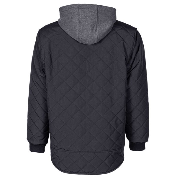 Terra Quilted Freezer Jacket w/ Fooler Hood - Black - Medium