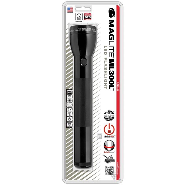 Maglite ML300L LED Flashlight 3rd Generation for 3x D Batteries