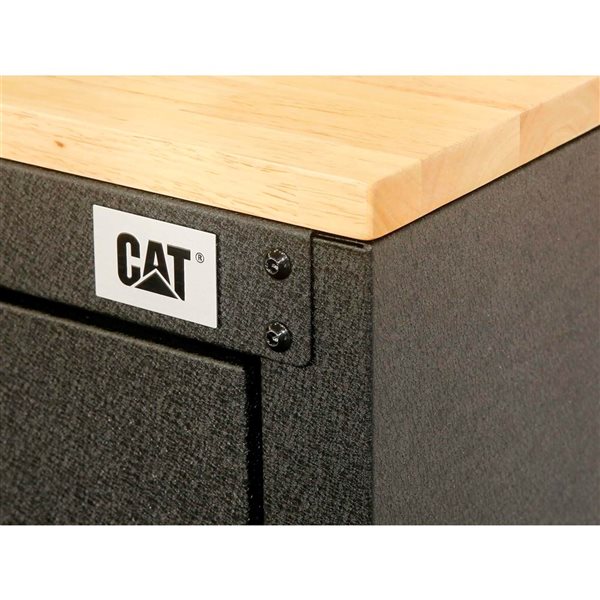 CAT RTA Garage Storage Cabinetry Set w/ 4 Lockers, 3 Wall Lockers, 3 Under Table Lockers and 96-in Workbench