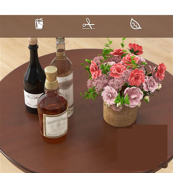 Costway 30-in Wood Pub Round Dining Table