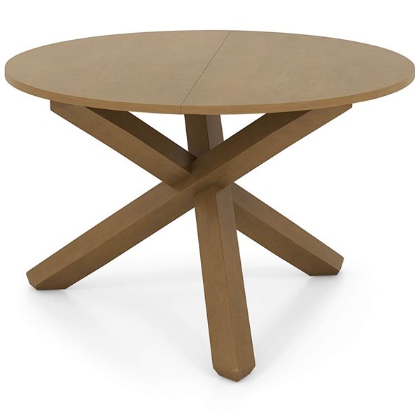 Costway 47-in Wood Round Counter Dining Table