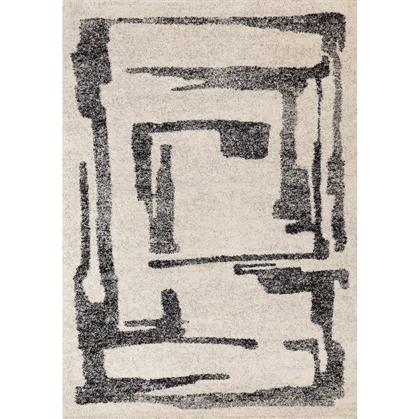 Front Facing Rug Rug Branch Botaniq 5-ft x 8-ft Abstract Indoor Polypropylene Area Rug ...