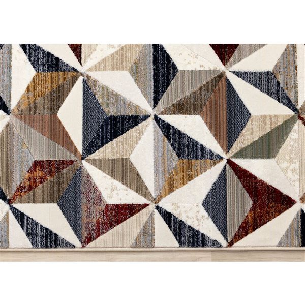 Rug Branch Jovira 5-ft x 8-ft Geometric Indoor Polypropylene Area Rug - Beige