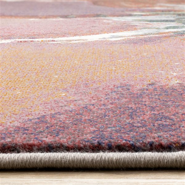 Rug Branch Aethera 5-ft x 8-ft Botanical Indoor Polypropylene Area Rug - Pink