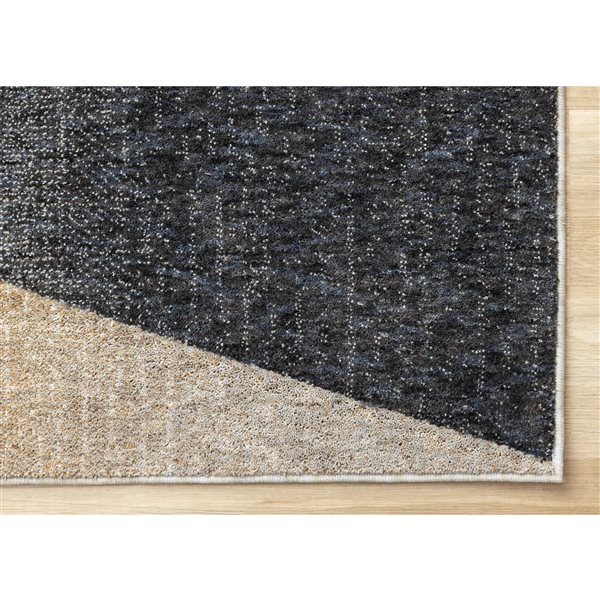 Rug Branch Cora 5-ft x 8-ft Geometric Indoor Polyester Area Rug - Grey/Brown