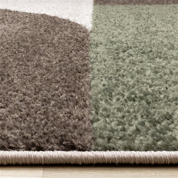 Rug Branch Eluna 5-ft x 8-ft Geometric Indoor Polypropylene Area Rug - Beige/Green