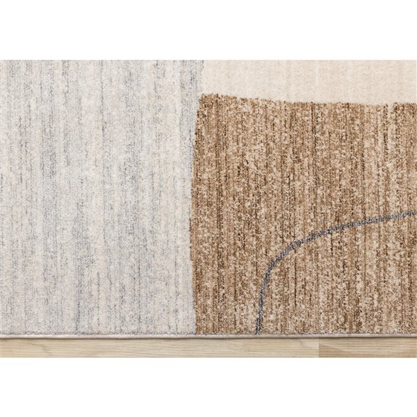 Rug Branch Orenda 5-ft x 8-ft Geometric Indoor Polyester Area Rug - Beige