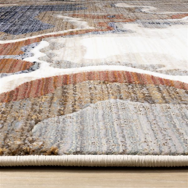 Rug Branch Jovira 5-ft x 8-ft Organic Indoor Polypropylene Area Rug - Beige/Brown