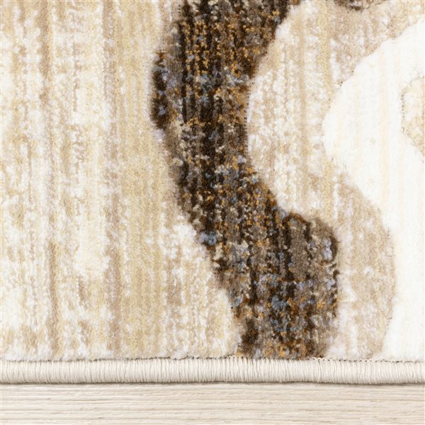 Rug Branch Jovira 5-ft x 8-ft Organic Indoor Polypropylene Area Rug - Beige/Brown
