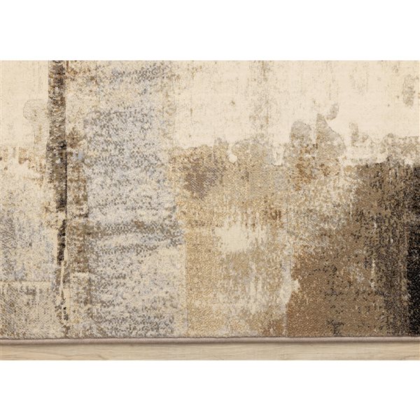 Rug Branch Aethera 5-ft x 8-ft Distressed Indoor Polypropylene Area Rug - Beige