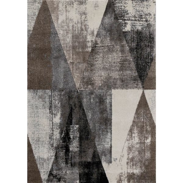 Rug Branch Eden 5-ft x 8-ft Distressed Indoor Polypropylene Area Rug - Beige