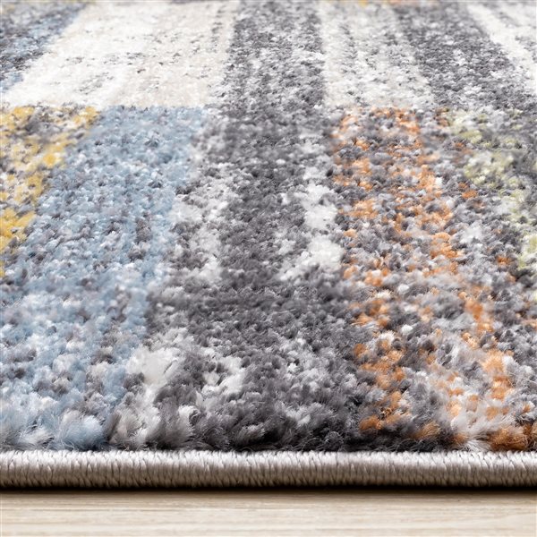 Rug Branch Velora 5-ft x 8-ft Woven Style Indoor Polypropylene Area Rug - Grey