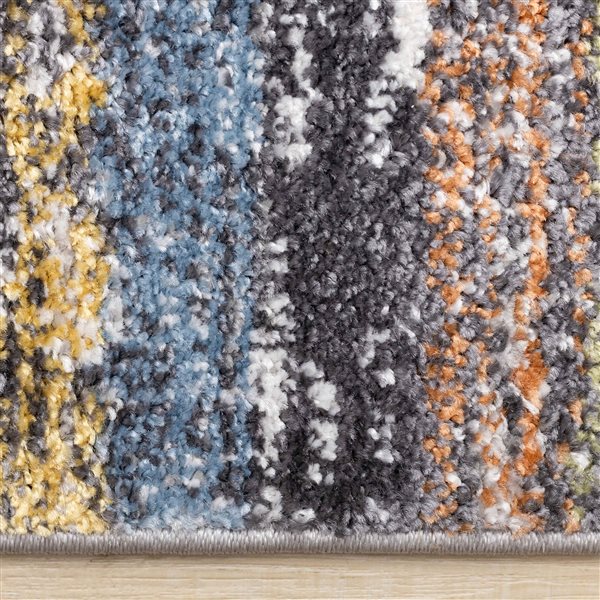 Rug Branch Velora 5-ft x 8-ft Woven Style Indoor Polypropylene Area Rug - Grey