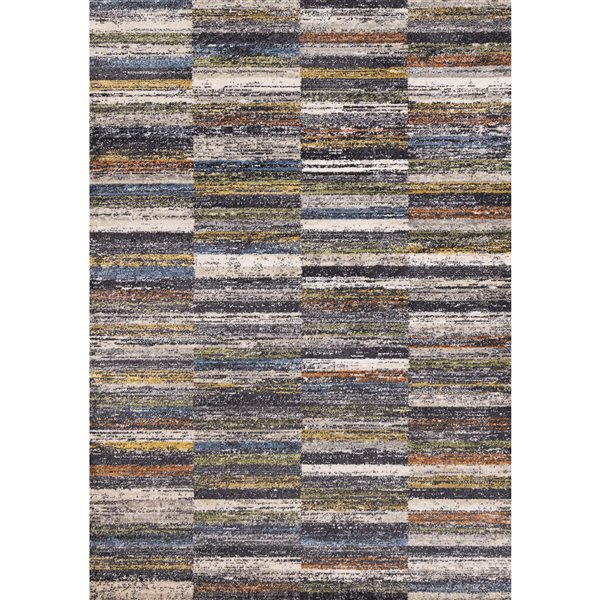 Rug Branch Velora 5-ft x 8-ft Woven Style Indoor Polypropylene Area Rug - Grey