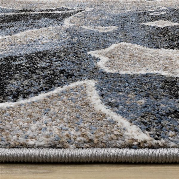 Rug Branch Eden 5-ft x 8-ft Botanical Indoor Polypropylene Area Rug - Blue