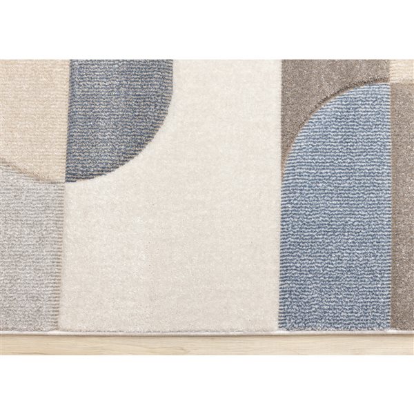 Rug Branch Islae 5-ft x 8-ft Geometric Indoor Polypropylene Area Rug - Blue