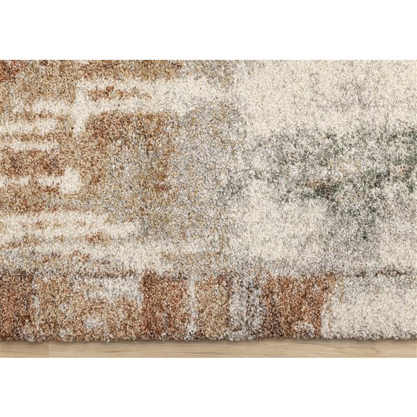 Rug Branch Botaniq 5-ft x 8-ft Distressed Indoor Polypropylene Area Rug - White