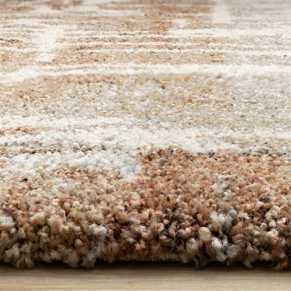 Rug Branch Botaniq 5-ft x 8-ft Distressed Indoor Polypropylene Area Rug - White