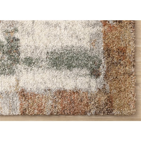 Rug Branch Botaniq 5-ft x 8-ft Distressed Indoor Polypropylene Area Rug - White