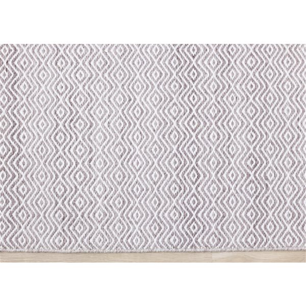 Rug Branch Cindara 5-ft x 8-ft Geometric Indoor Polyester Area Rug - Beige/White