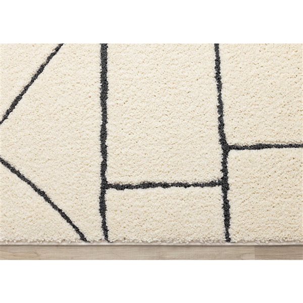 Rug Branch Bauer 5-ft x 8-ft Geometric Indoor Polyester Area Rug - Beige