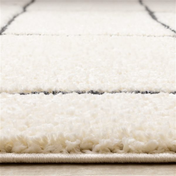 Rug Branch Bauer 5-ft x 8-ft Geometric Indoor Polyester Area Rug - Beige