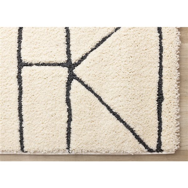 Rug Branch Bauer 5-ft x 8-ft Geometric Indoor Polyester Area Rug - Beige