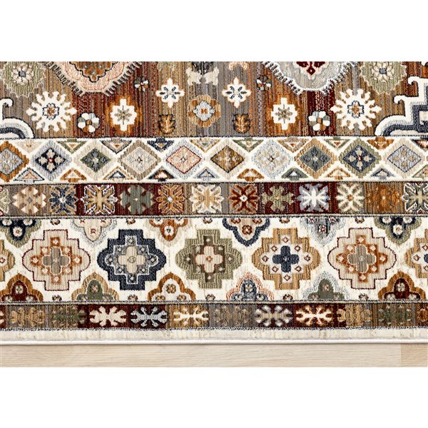 Rug Branch Jovira 5-ft x 8-ft Border Indoor Polypropylene Area Rug - Beige