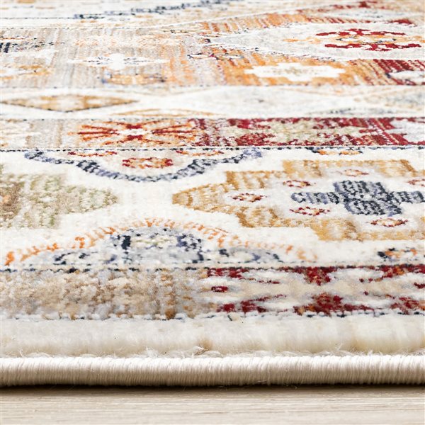 Rug Branch Jovira 5-ft x 8-ft Border Indoor Polypropylene Area Rug - Beige