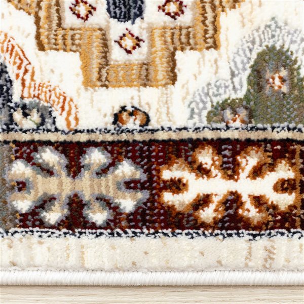 Rug Branch Jovira 5-ft x 8-ft Border Indoor Polypropylene Area Rug - Beige