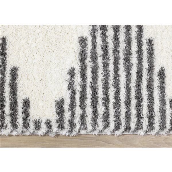 Rug Branch Marakai 5-ft x 8-ft Geometric Indoor Polypropylene Area Rug Cream