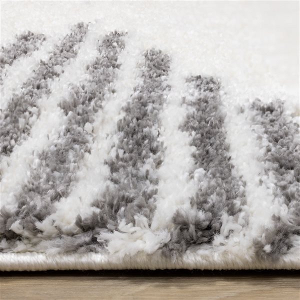 Rug Branch Marakai 5-ft x 8-ft Geometric Indoor Polypropylene Area Rug Cream